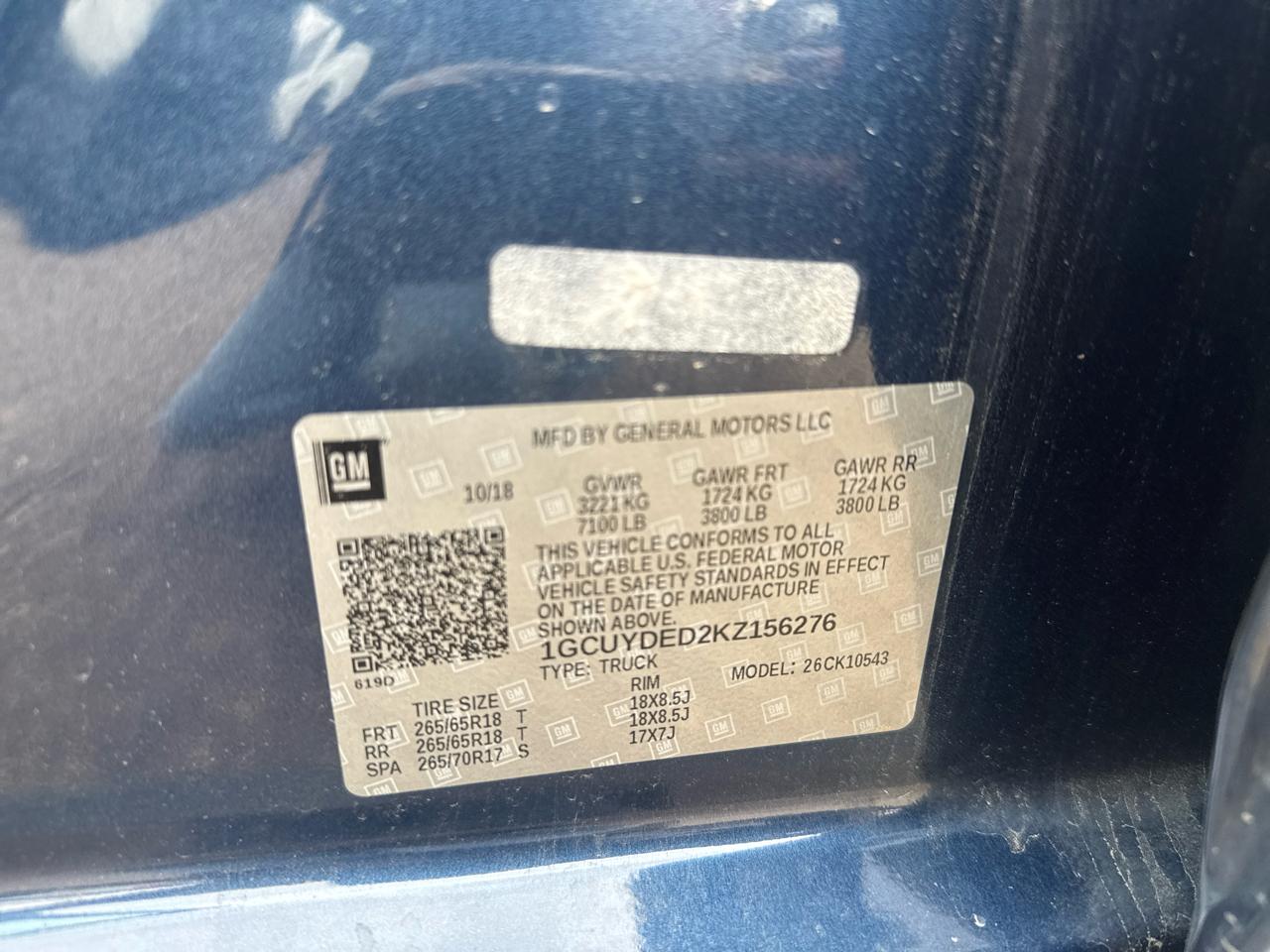 Chevrolet Silverado 1500 4WD Crew Cab 143.5" LTZ w/1LZ 2019