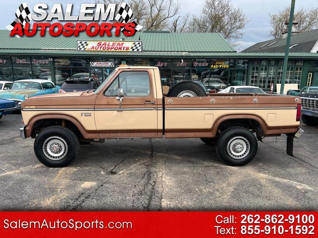 Brown 1985 Ford F-250 STD Standard Cab 4WD LB HD Pickup Truck Four-Wheel Drive 4-Speed Manual