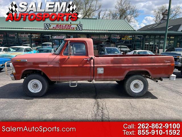 Red 1971 Ford F-250 Pickup Truck 4-Speed Manual