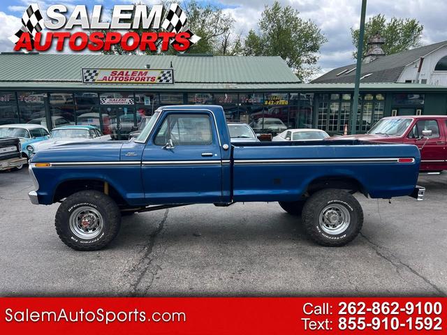 Blue 1977 Ford F-250 Pickup Truck Automatic