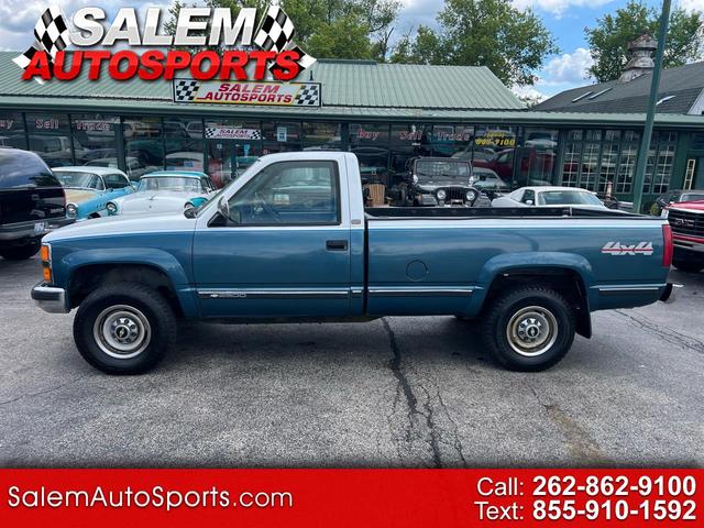 Blue 1990 Chevrolet C/K 2500 Pickup Truck Four-Wheel Drive Automatic