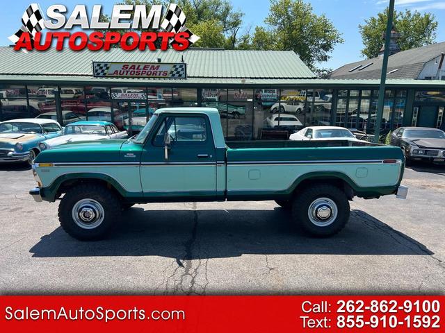 Green 1979 Ford F-250 Pickup Truck 4-Speed Manual