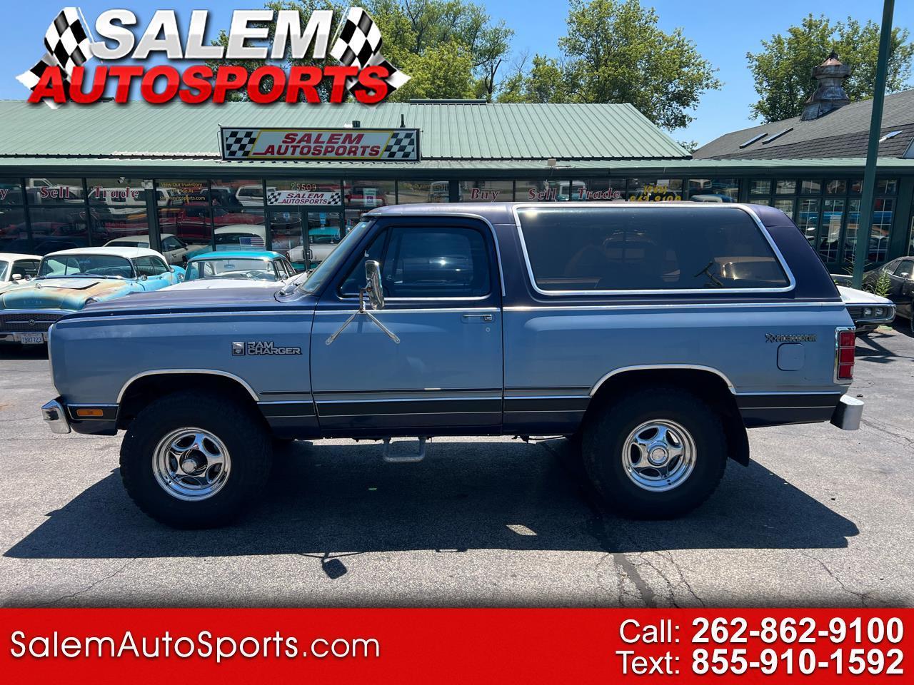 1984 Dodge Ram Charger Wagon 4WD