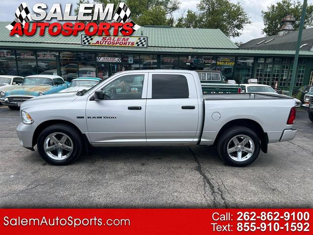 Silver 2012 RAM 1500 Pickup Truck Four-Wheel Drive Automatic