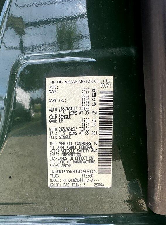 Nissan Frontier S Crew Cab 2WD 2022 Nissan Frontier S Crew Cab 2WD 2022