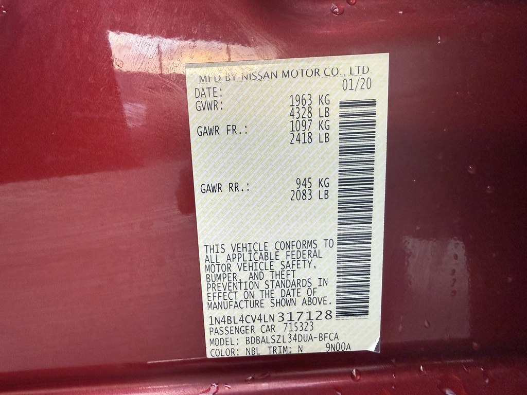 Nissan Altima 2.5 SR 2020