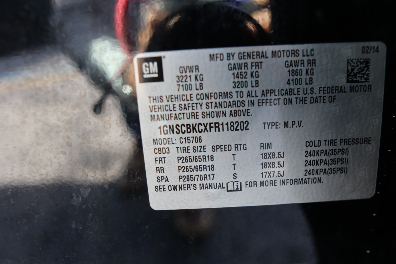 Chevrolet Tahoe 2WD 4dr LT 2015