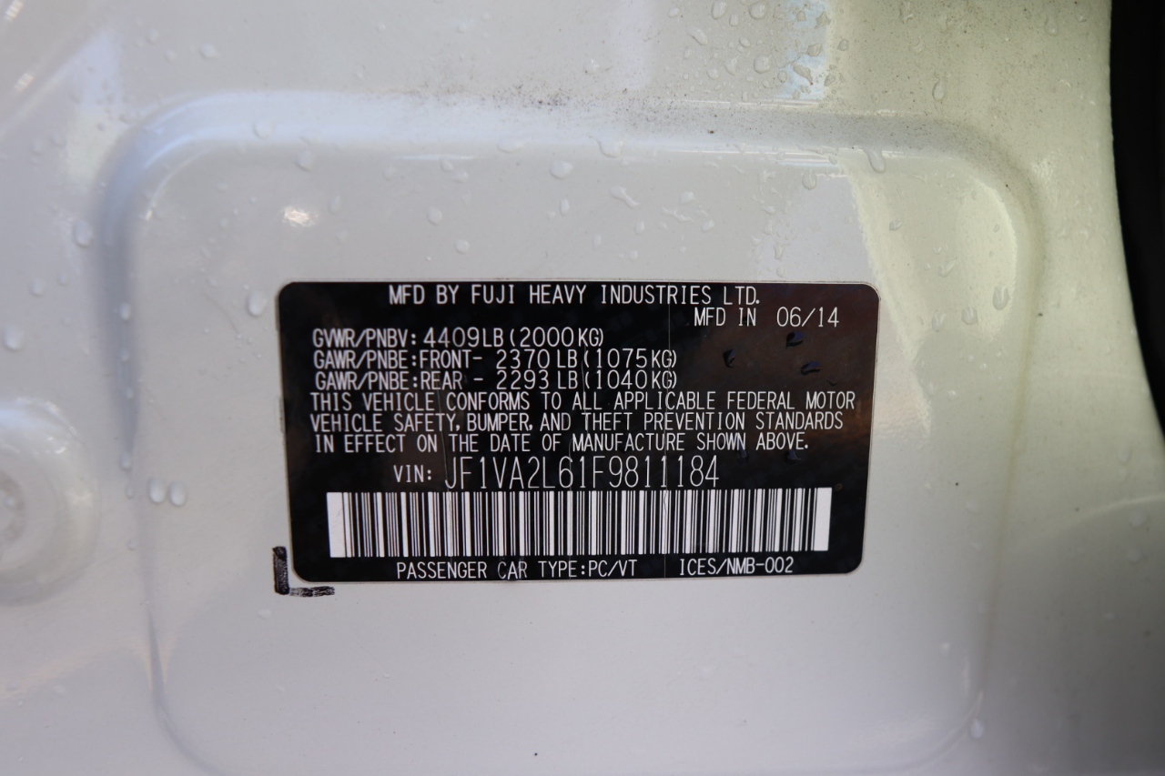 Subaru WRX STI 4dr Sdn 2015