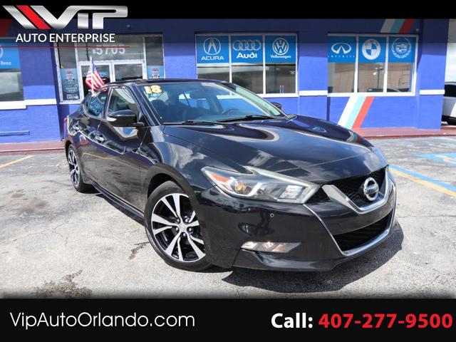 Black 2018 Nissan Maxima SL FWD Sedan Front-Wheel Drive Automatic