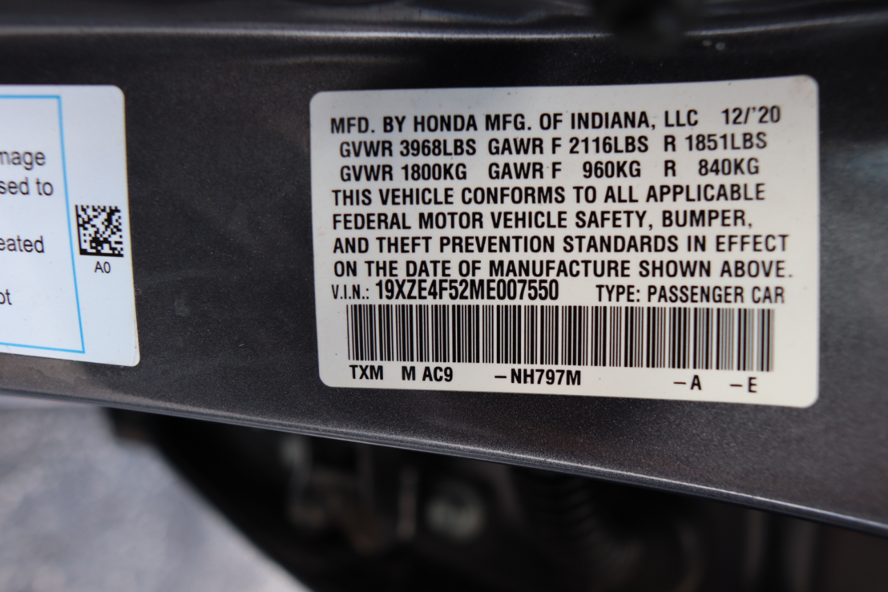 Honda Insight EX CVT 2021 Honda Insight EX CVT 2021