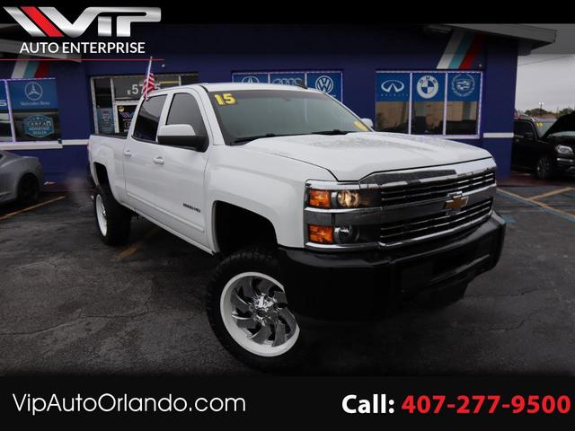 White 2015 Chevrolet Silverado 2500HD LTZ Crew Cab 4WD Pickup Truck Four-Wheel Drive Automatic