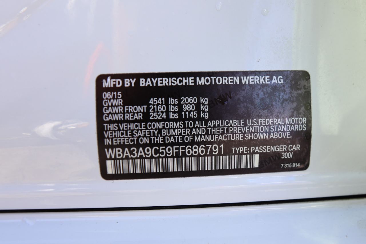 BMW 3 Series 4dr Sdn 335i RWD 2015