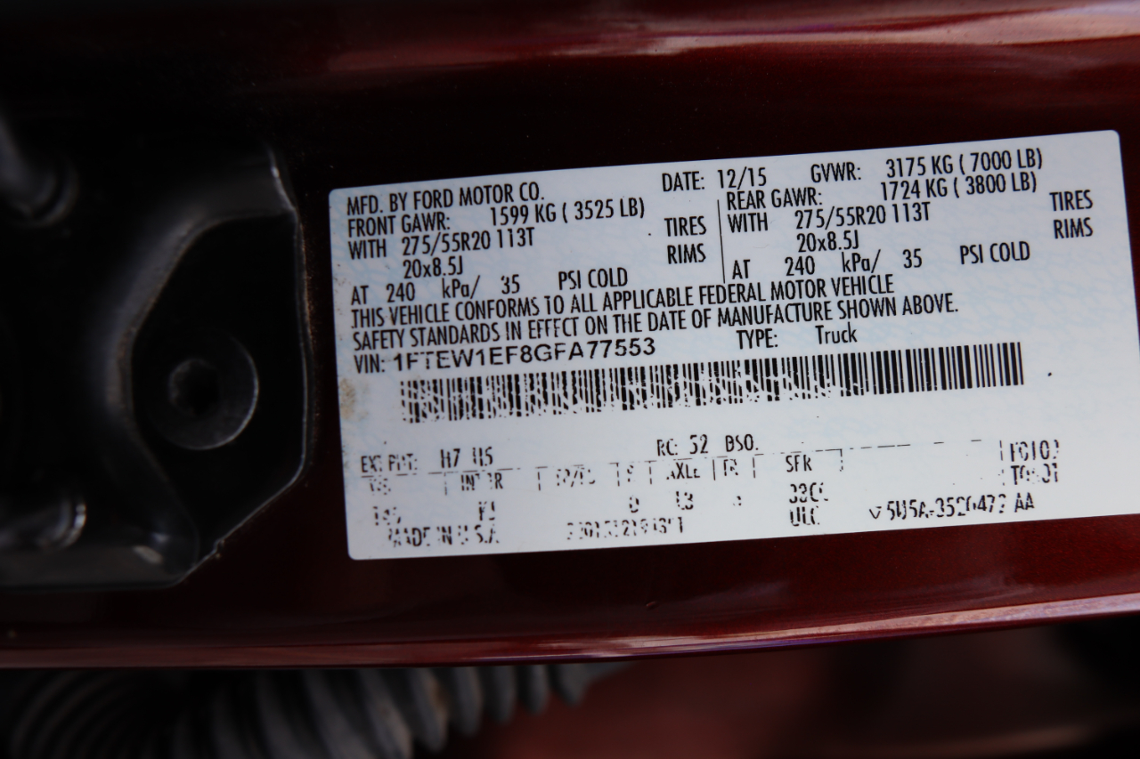 Ford F-150 4WD SuperCrew 145" King Ranch 2016