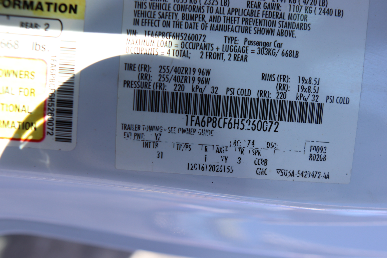 Ford Mustang GT Fastback 2017