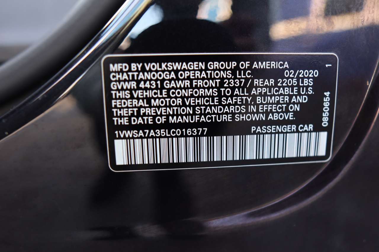 Volkswagen Passat 2.0T SE Auto 2020