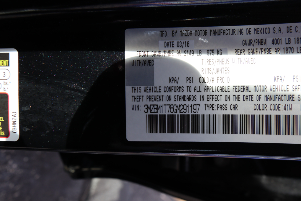 Mazda MAZDA3 4dr Sdn Auto i Sport 2016