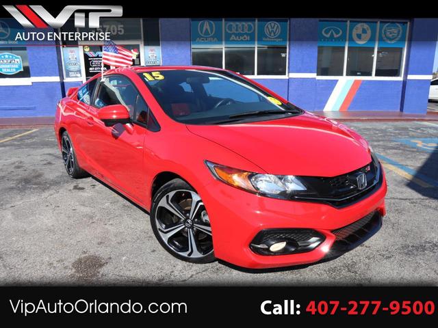 Red 2015 Honda Civic Coupe Si Coupe Front-Wheel Drive Manual