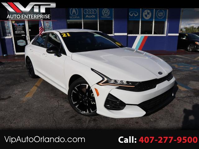 White 2021 Kia K5 GT-Line FWD Sedan Front-Wheel Drive Automatic