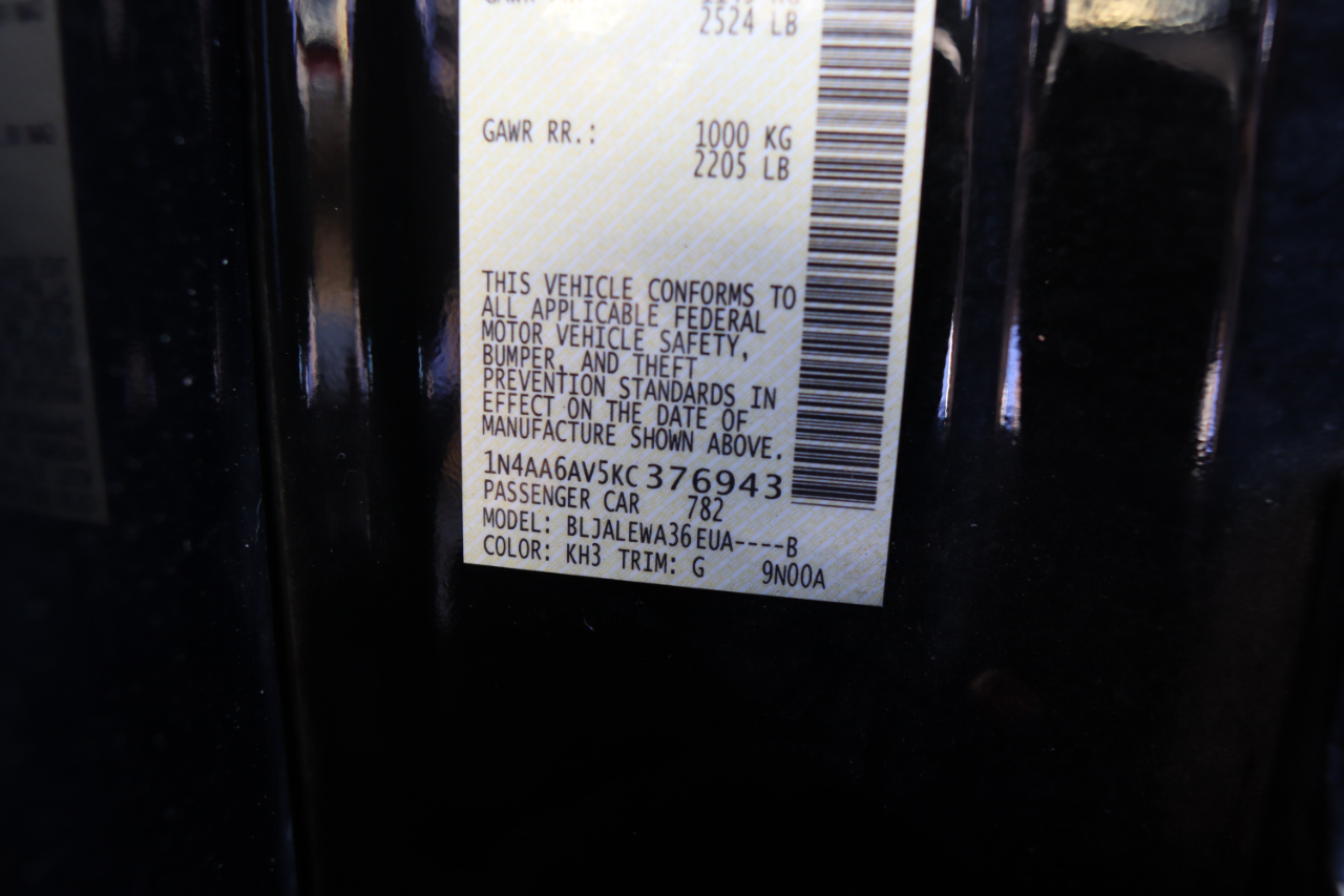 Nissan Maxima SL 3.5L 2019