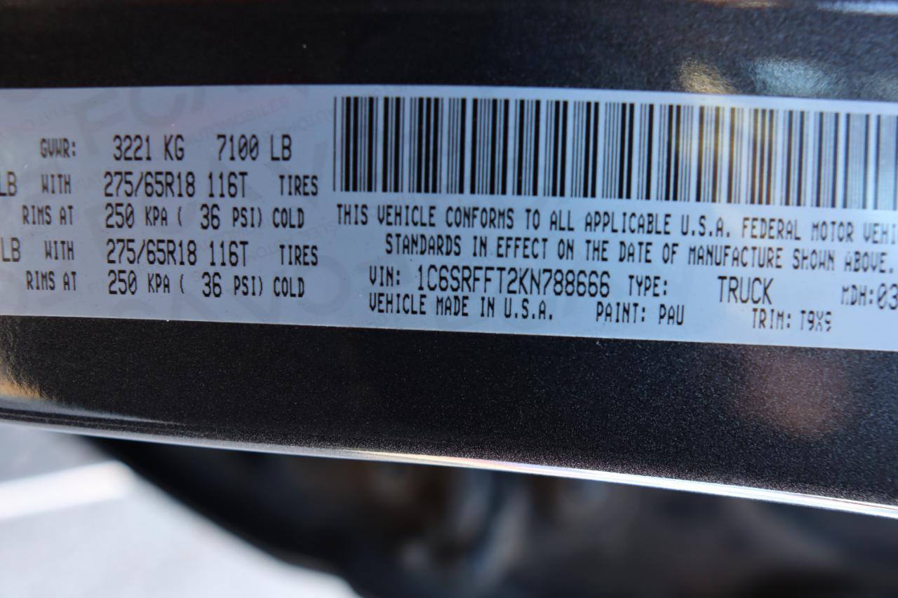 RAM 1500 Big Horn/Lone Star 4x4 Crew Cab 5'7" Box 2019