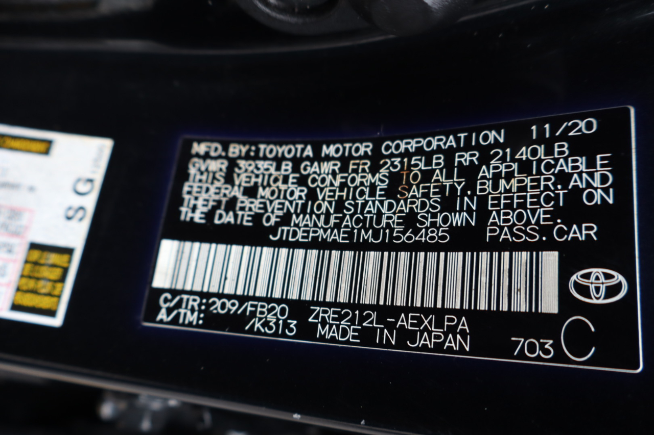 Toyota Corolla LE CVT (Natl) 2021