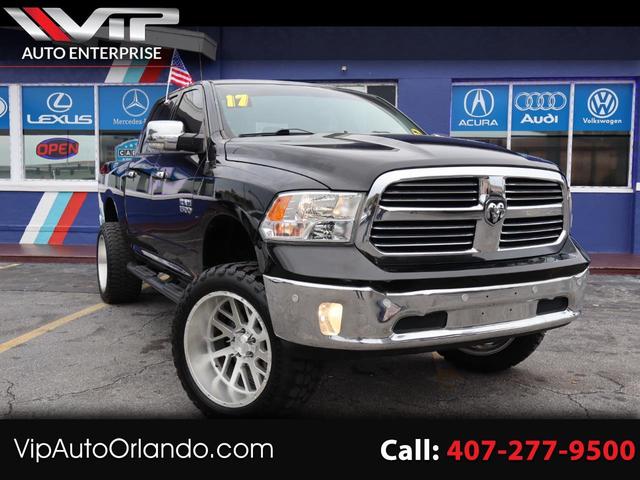 Black 2017 RAM 1500 Big Horn Crew Cab 4WD Pickup Truck Four-Wheel Drive Automatic