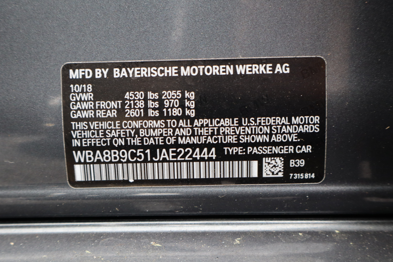 BMW 3 Series 330i Sedan 2018