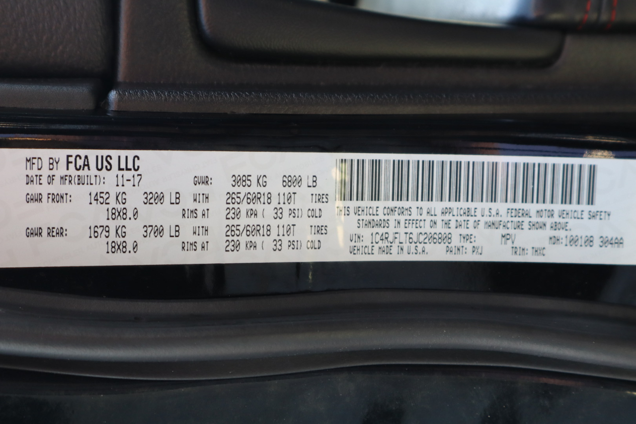 Jeep Grand Cherokee Trailhawk 4x4 *Ltd Avail* 2018