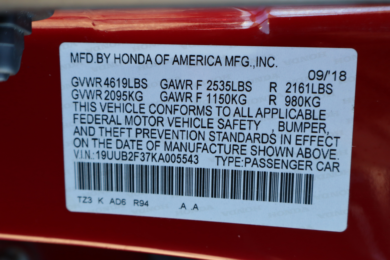 Acura TLX 3.5L FWD 2019