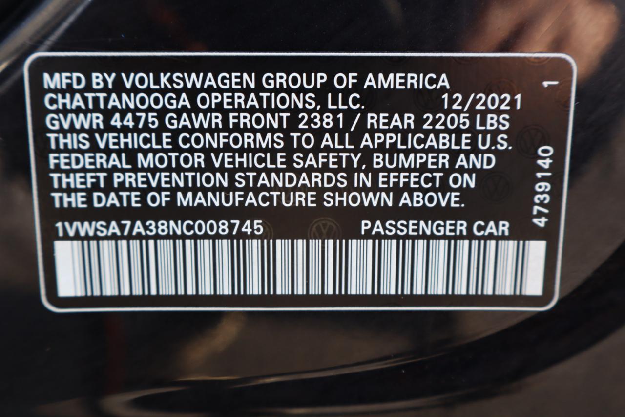 Volkswagen Passat 2.0T SE Auto 2022