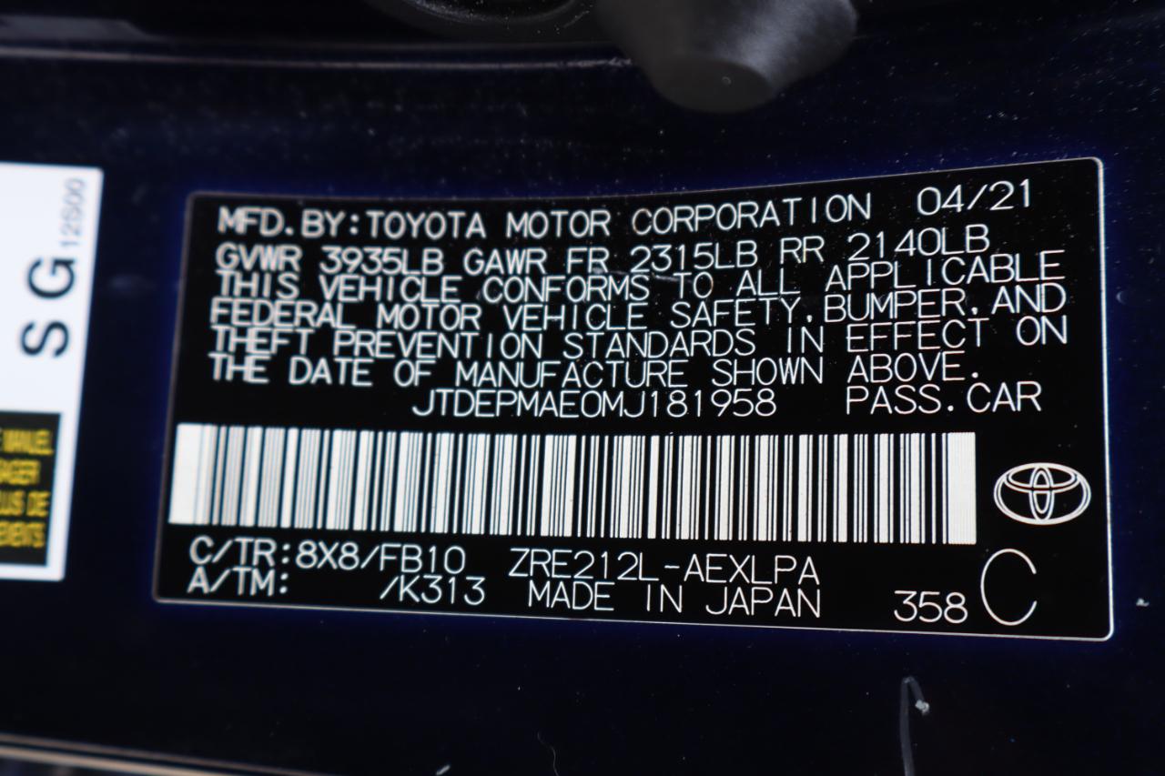 Toyota Corolla LE CVT (Natl) 2021