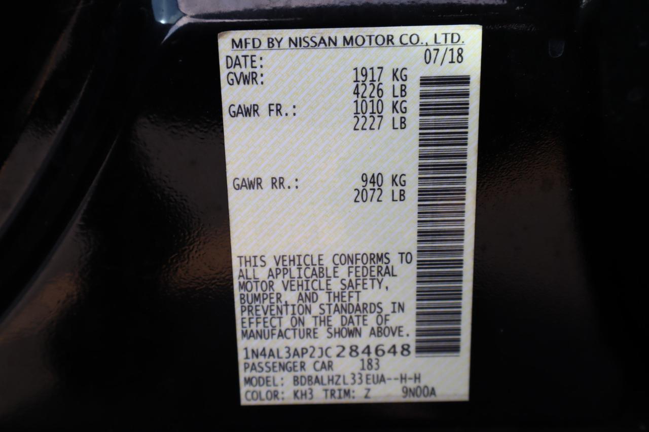 Nissan Altima 2.5 SR Sedan 2018