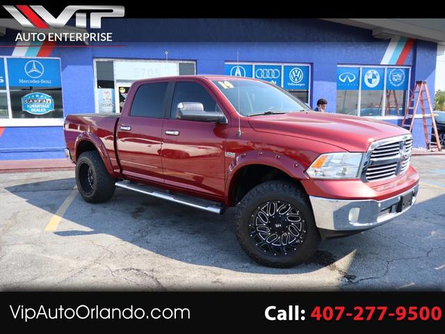 Red 2014 RAM 1500 Big Horn Crew Cab RWD Pickup Truck 4X2 Automatic
