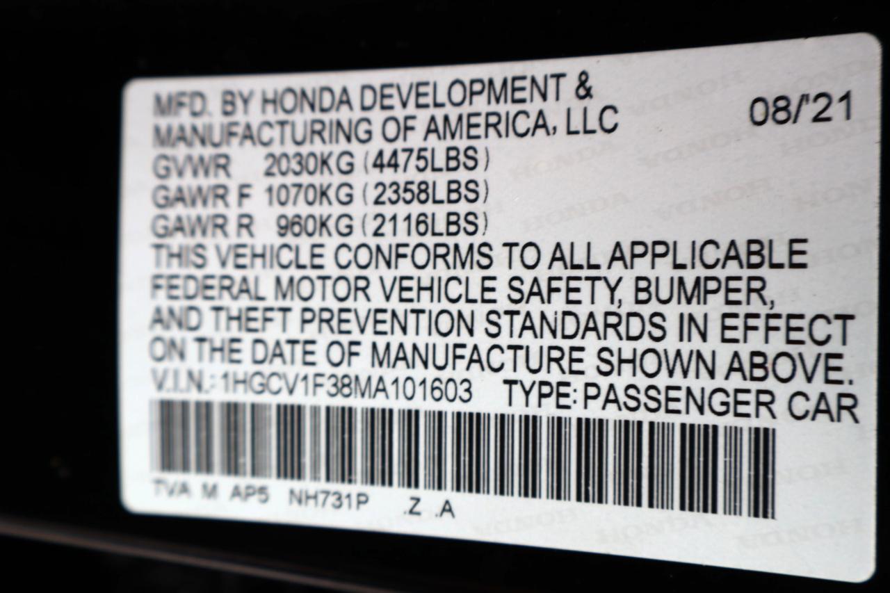 Honda Accord Sedan Sport 1.5T CVT 2021