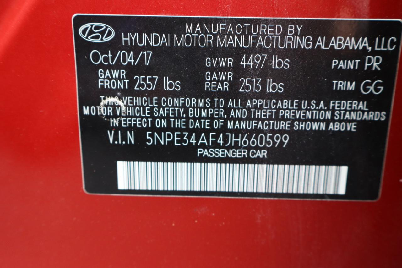 Hyundai Sonata SEL 2.4L *Ltd Avail* 2018