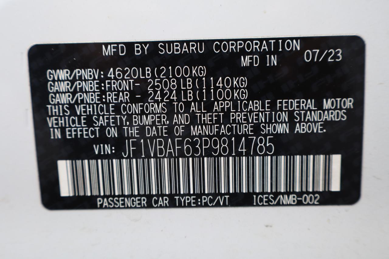 Subaru WRX Premium Manual 2023