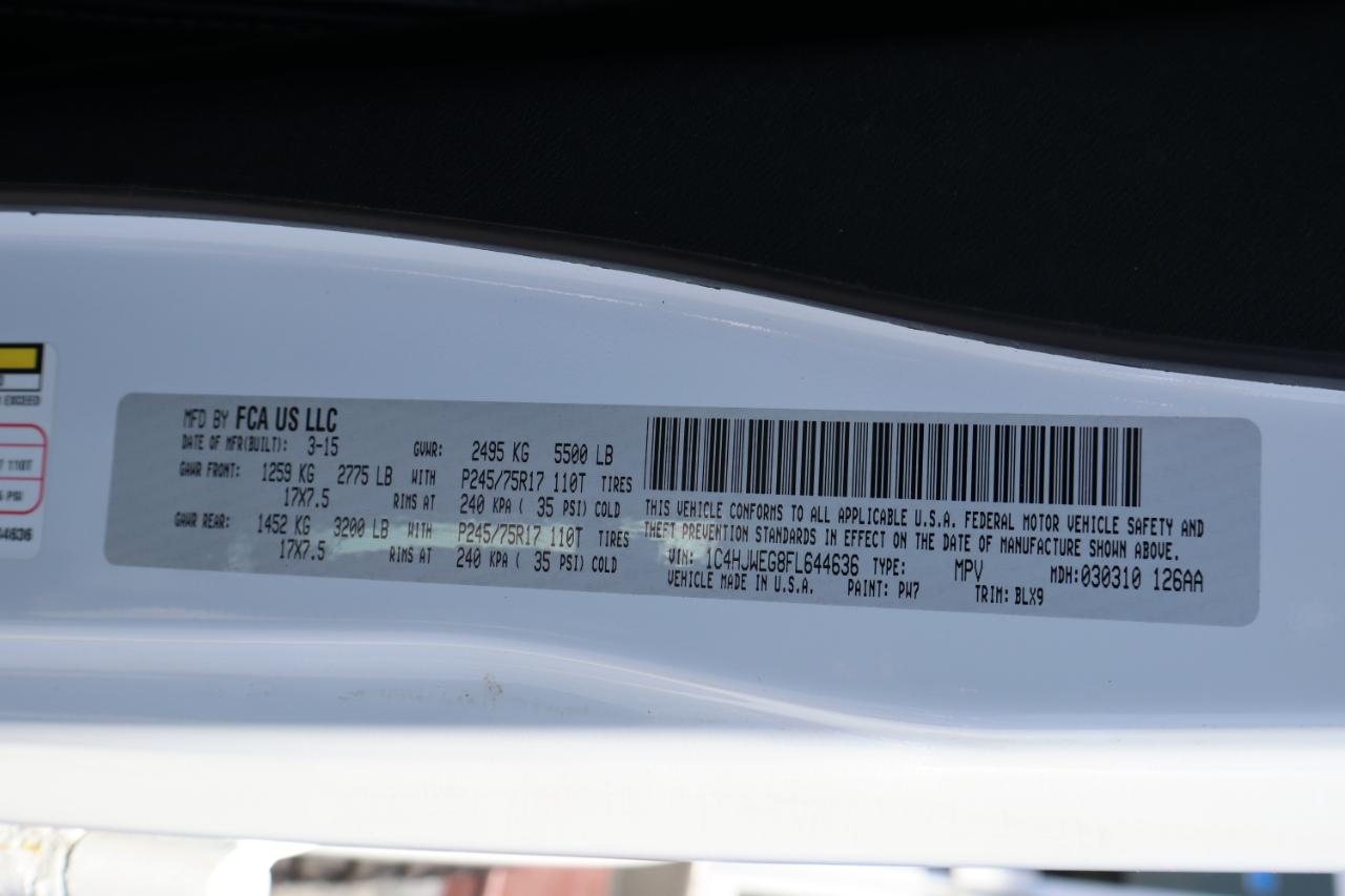 Jeep Wrangler Unlimited 4WD 4dr Wrangler X *Ltd Avail* 2015