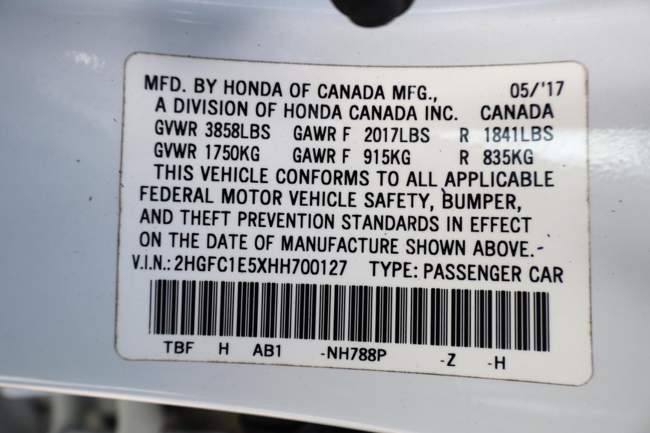 Honda Civic Sedan Si Manual 2017