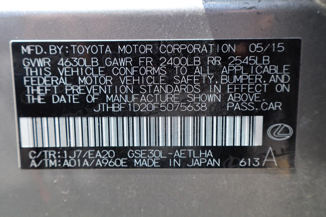 Lexus IS 250 4dr Sport Sdn RWD 2015