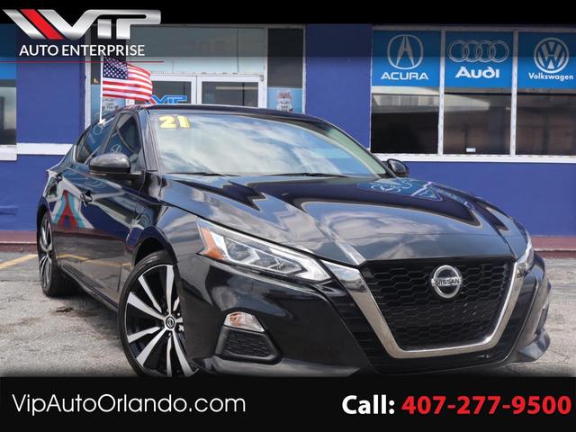 Black 2021 Nissan Altima Sedan Front-Wheel Drive Continuously Variable Transmission