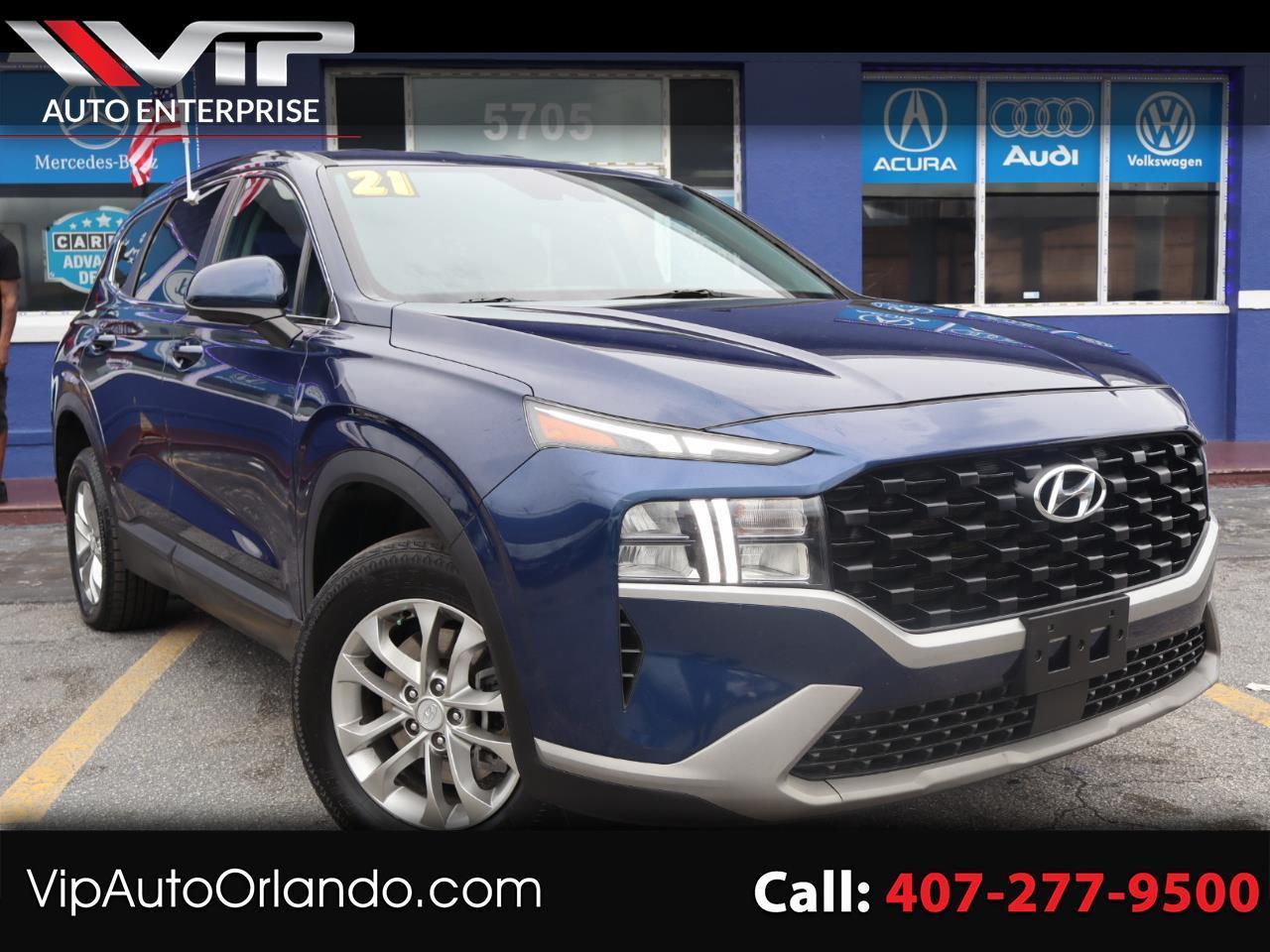 Blue 2021 Hyundai Santa Fe SUV / Crossover All-Wheel Drive Automatic