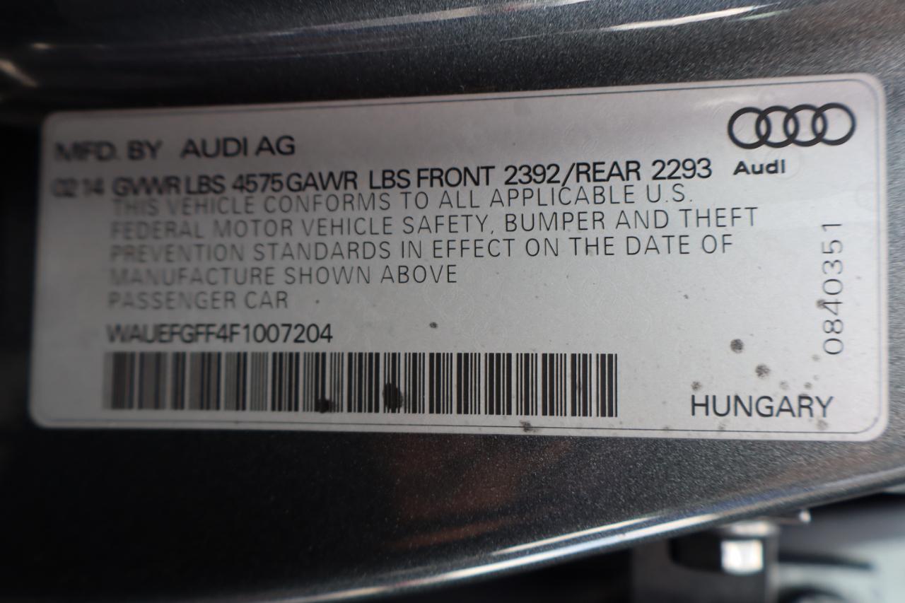 Audi A3 4dr Sdn quattro 2.0T Premium Plus 2015