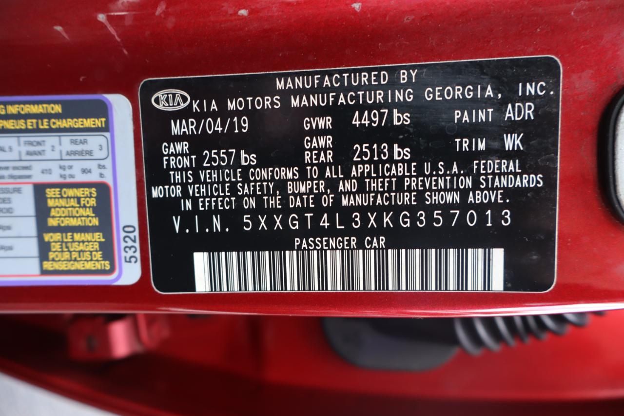 Kia Optima S Auto 2019