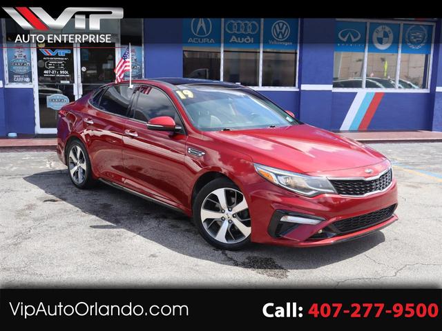 Red 2019 Kia Optima Sedan Front-Wheel Drive Automatic