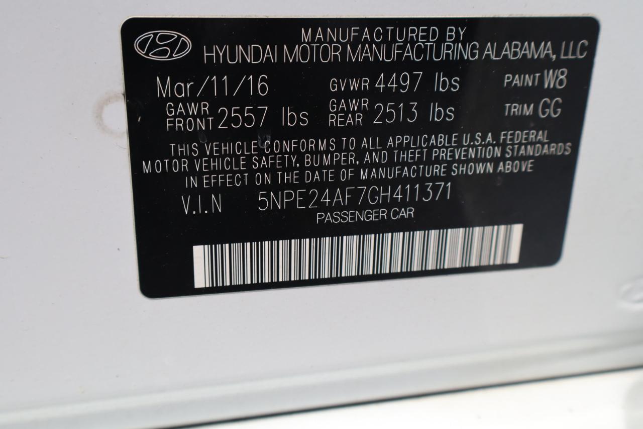 Hyundai Sonata 4dr Sdn 2.4L 2016