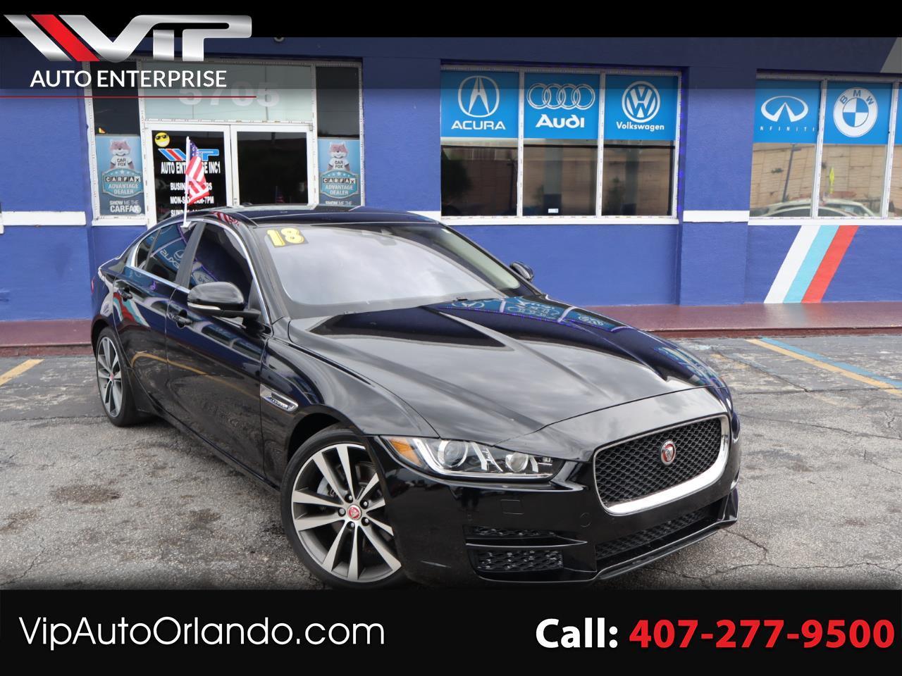 Black 2018 Jaguar XE Sedan Rear-Wheel Drive Automatic