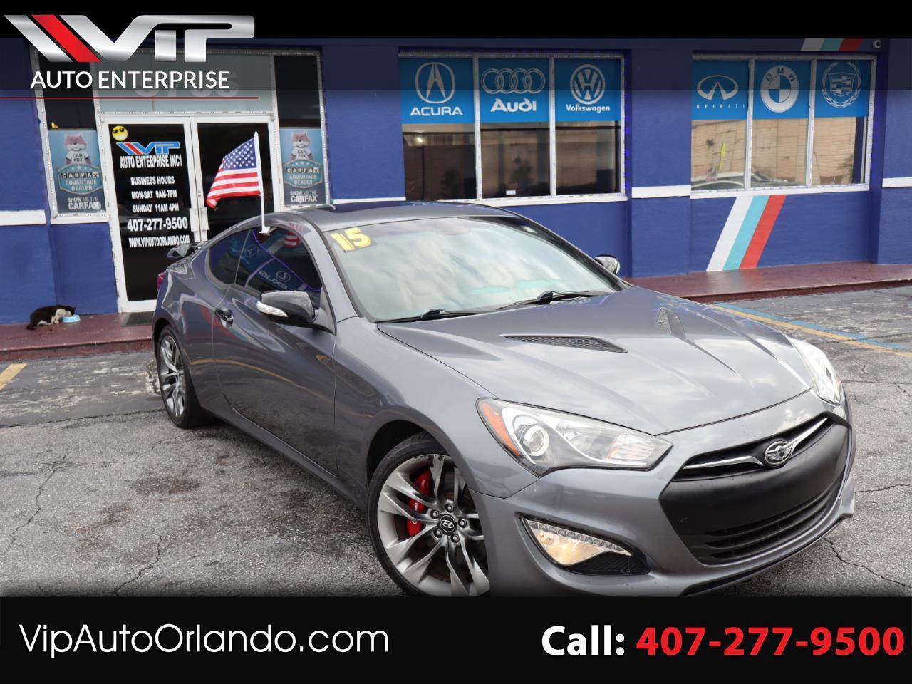 Gray 2015 Hyundai Genesis Coupe Coupe Rear-Wheel Drive Automatic