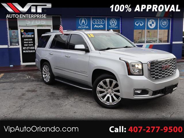 Silver 2018 GMC Yukon SUV / Crossover Four-Wheel Drive Automatic