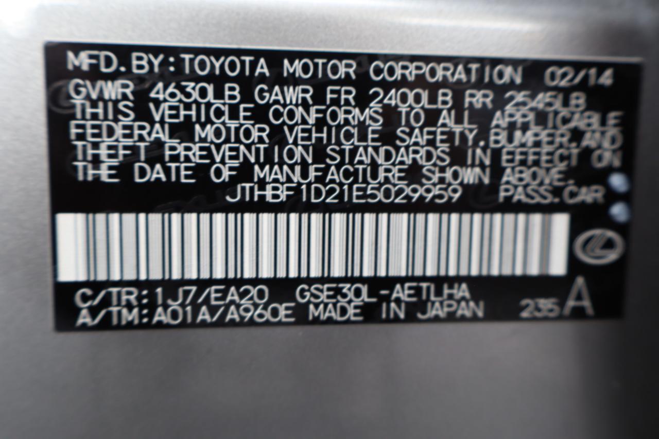 Lexus IS 250 4dr Sport Sdn Auto RWD 2014