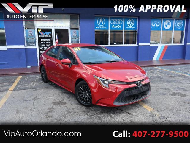 Red 2021 Toyota Corolla Sedan Front-Wheel Drive Automatic